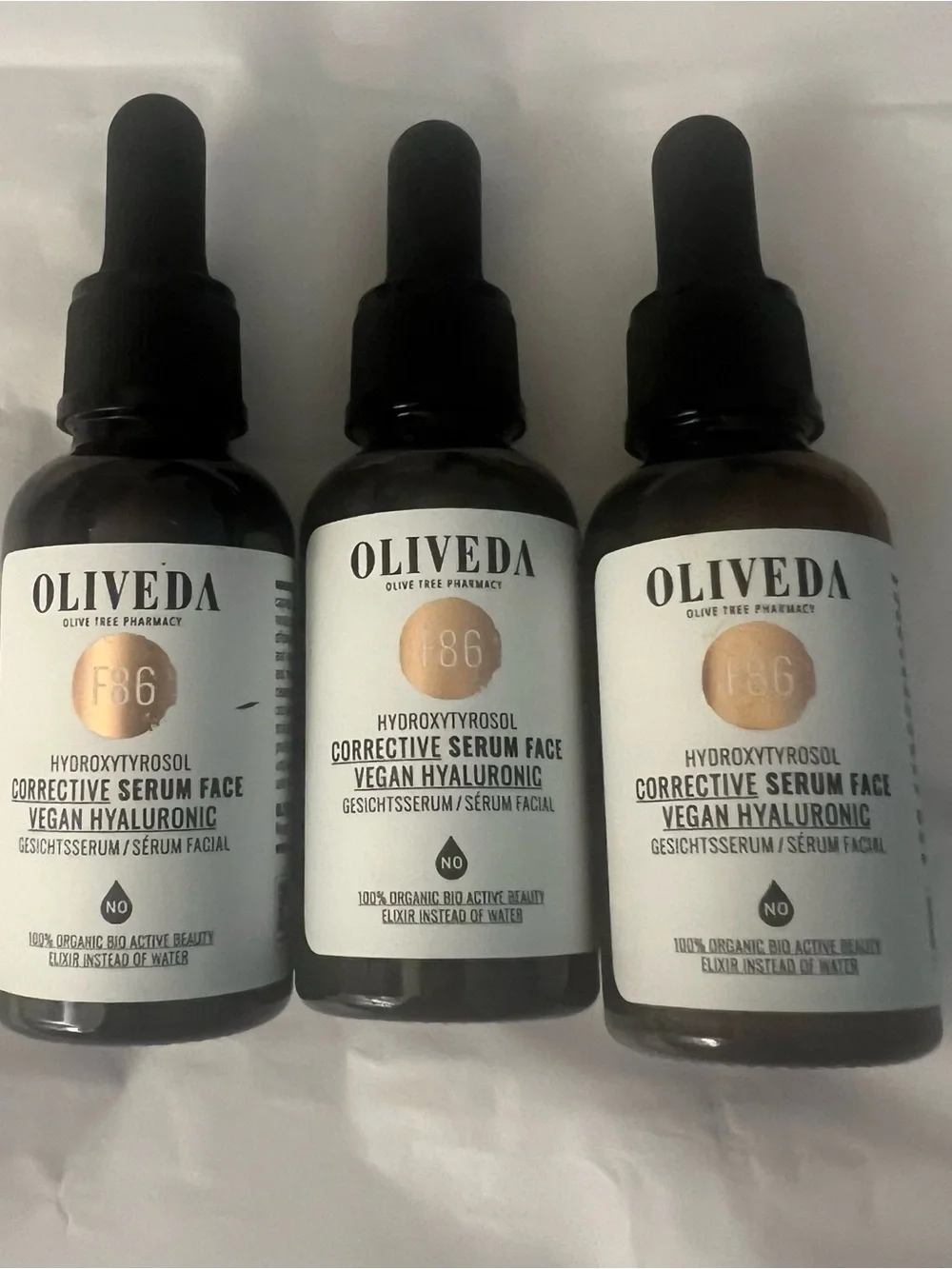 LAST CHANCE OLIVE F86 Corrective Vegan Hyaluronic serum  NEW (3) bottles